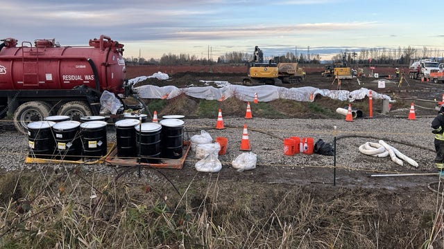 Olympic Pipeline: Crews working nonstop to repair Everett, WA leak