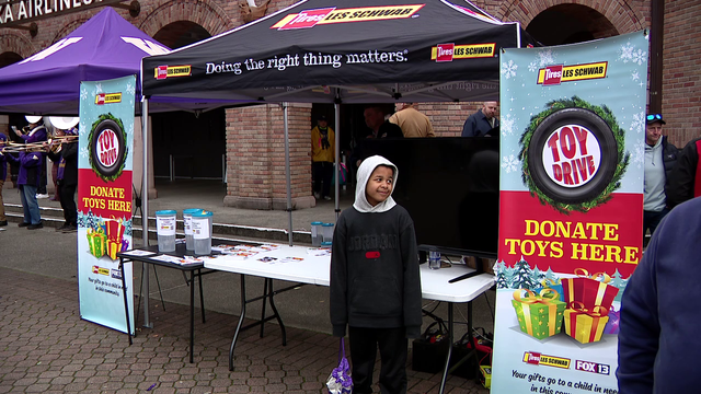 UW Husky fans can join in on Les Schwab toy drives during Seattle games