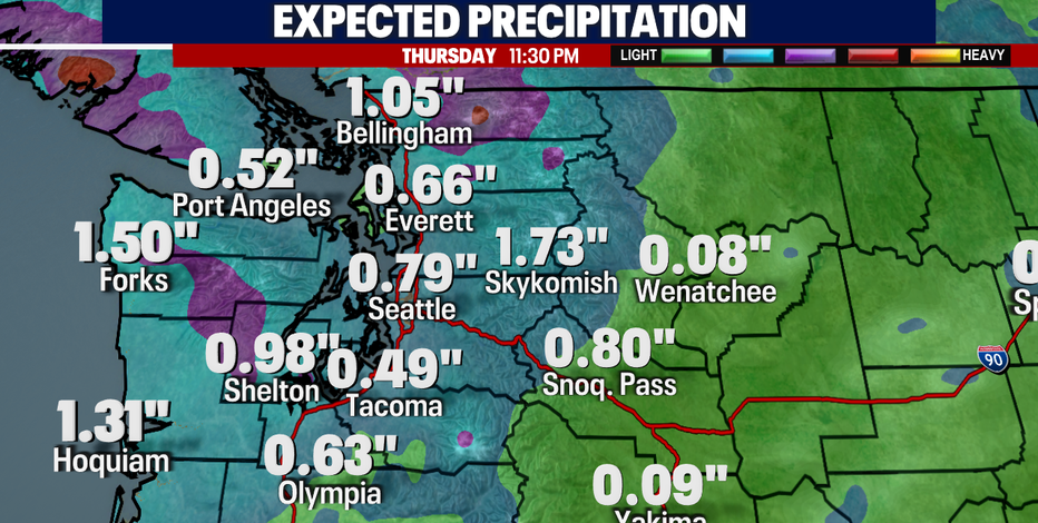 Seattle weather: Widespread rain returns on Thursday