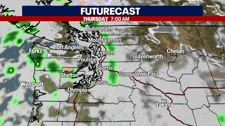 Few morning sprinkles