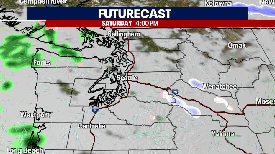 Mostly cloudy, mainly dry Saturday. 