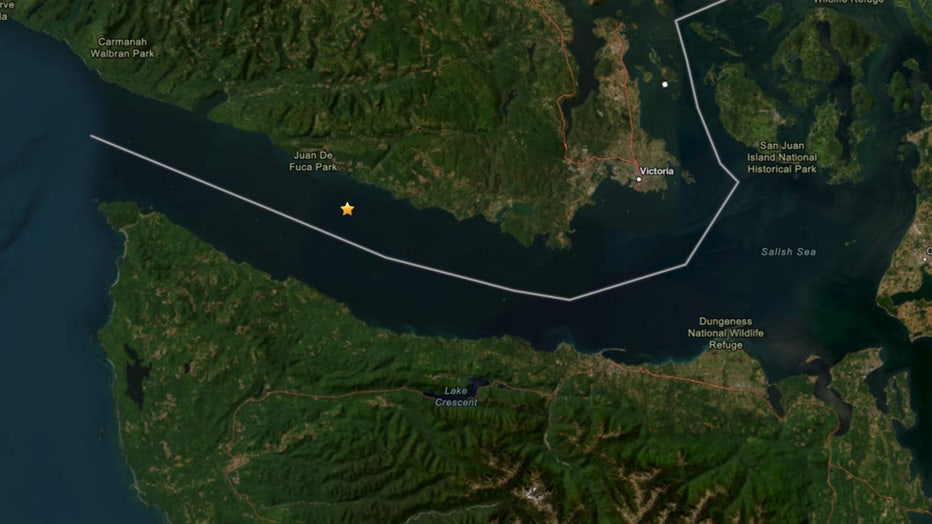 A 3.4 magnitude earthquake struck near Clallam Bay, Washington, on Thanksgiving morning. According to the United States Geological Survey (USGS), the quake hit Thursday at around 9:15 a.m. PT. The epicenter was located at a depth of 43.3 miles in the Strait of Juan de Fuca. As of 9:40 a.m., there were no reports of the earthquake being felt. That number may change, as this report was published shortly after the quake was recorded. Anyone who felt it is encouraged to report it to the USGS on its website. There were no immediate reports of damage or injuries. While many variables are involved, geologists say damage typically does not occur unless an earthquake's magnitude exceeds 4 or 5. Nearby locations include Clallam Bay, Washington; Langford, British Columbia; Colwood, British Columbia; Esquimalt, British Columbia; and Victoria, British Columbia. This is a developing story. Check back for updates.