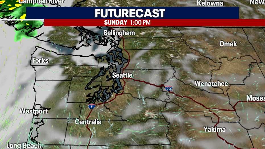 A dry day to end the weekend.