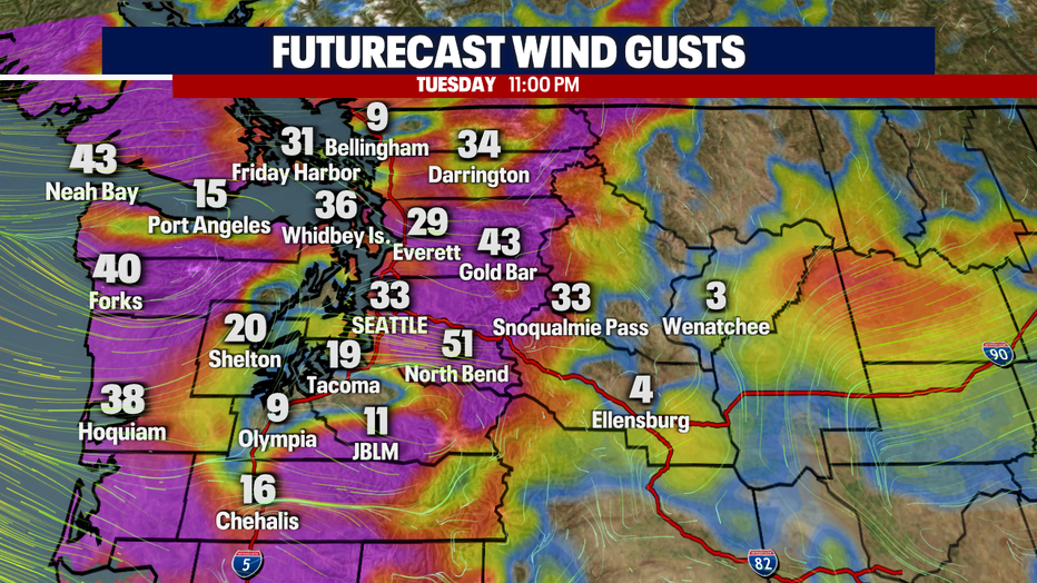 Winds Tuesday
