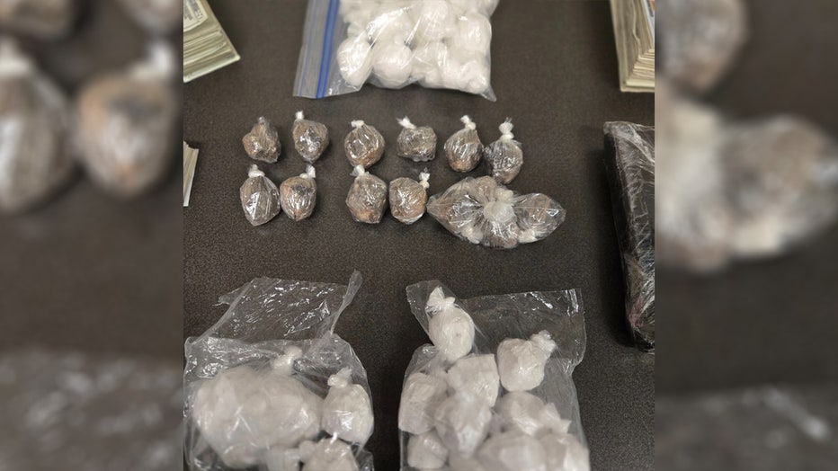 Deputies seized about $1.3 million worth of street drugs tied to the Sinaloa Cartel in King County after a months-long investigation. The King County Sheriff's Office (KCSO) posted photos of the bust on social media with K9 Quinn sitting proudly in front of the haul. The KCSO said its Precinct 4 Special Emphasis Team (SET) made the bust after detectives identified a supplier who received more than 100 pounds of narcotics every few weeks and distributed them throughout King, Pierce and Snohomish counties. Detectives served search warrants in Bridgeport, Lynnwood and Kirkland. Deputies seized 70.55 pounds of meth, 16 pounds of fentanyl powder, 6.83 pounds of heroin, 1.67 pounds of cocaine, a handgun, a car used to distribute drugs and $83,652 in cash. Four people were arrested. The KCSO thanked the Douglas County Sheriff's Office for its assistance in the operation.