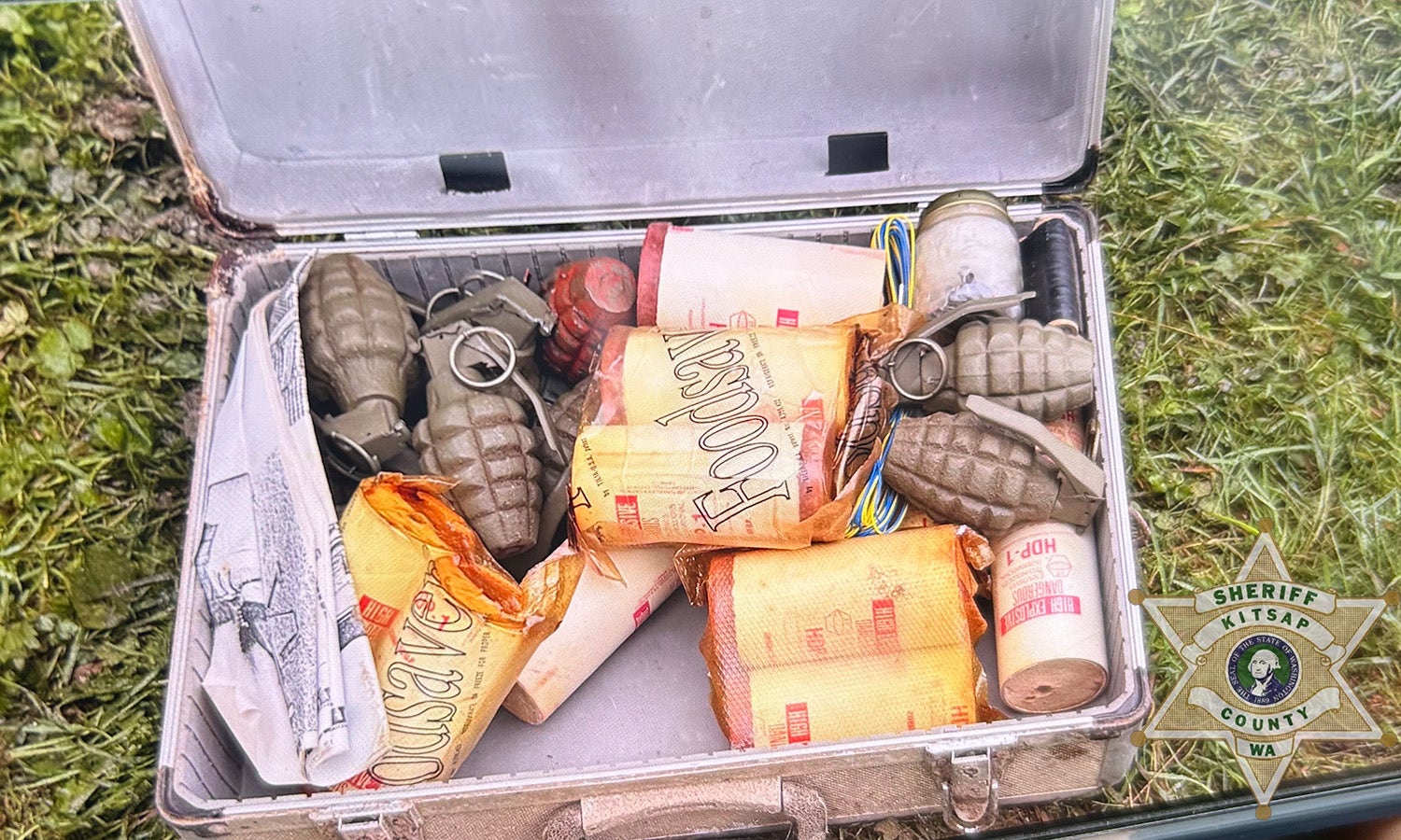Grenades, explosives found on Kitsap County, WA property