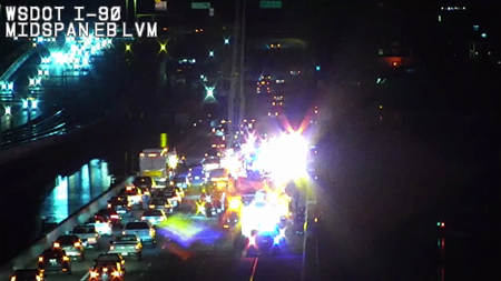 Person pulled out of Lake Washington near I-90