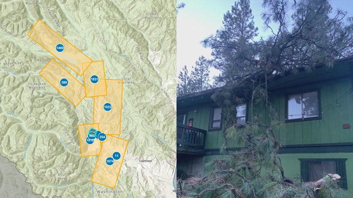 Leavenworth in the dark as Chelan County, WA reports 11,000 power outages