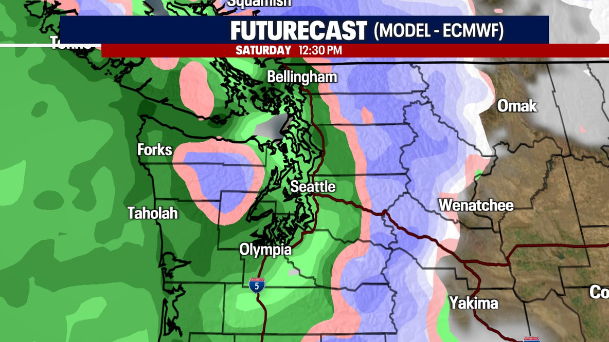 Seattle weather: Scattered lowland showers as mountain snow piles up