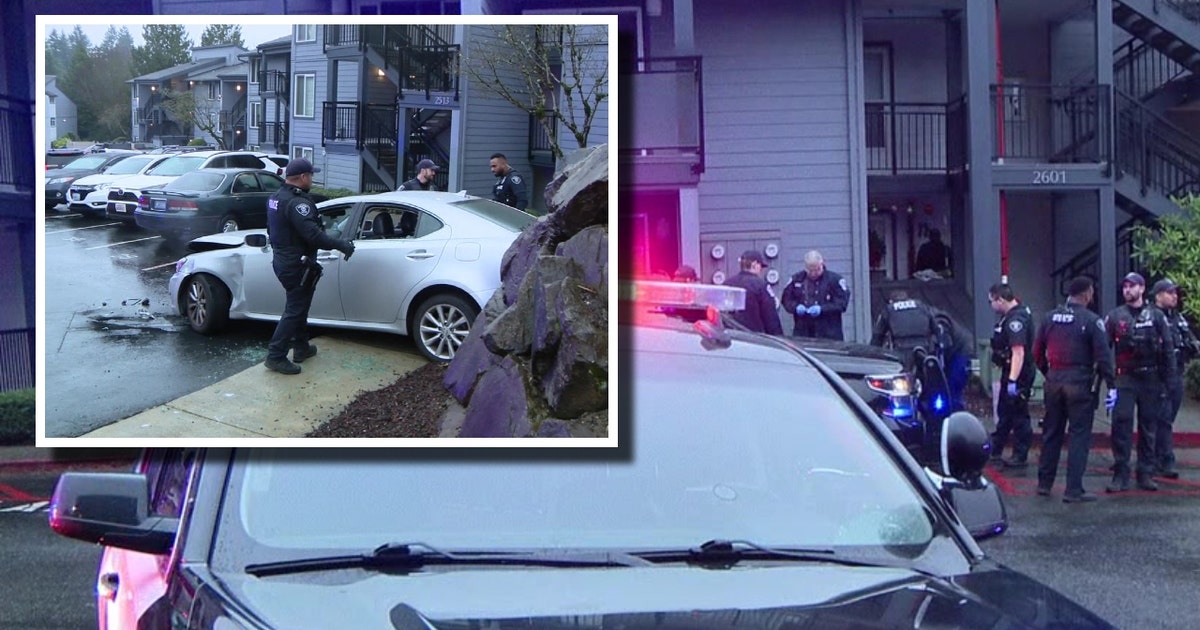 Man arrested for ramming stolen car into Renton police | FOX 13 Seattle