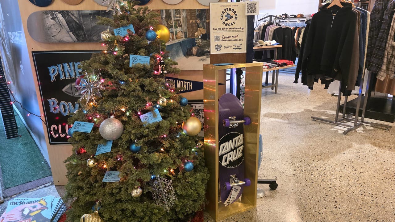 Seattle shop collects donations to give kids skateboards this holiday season