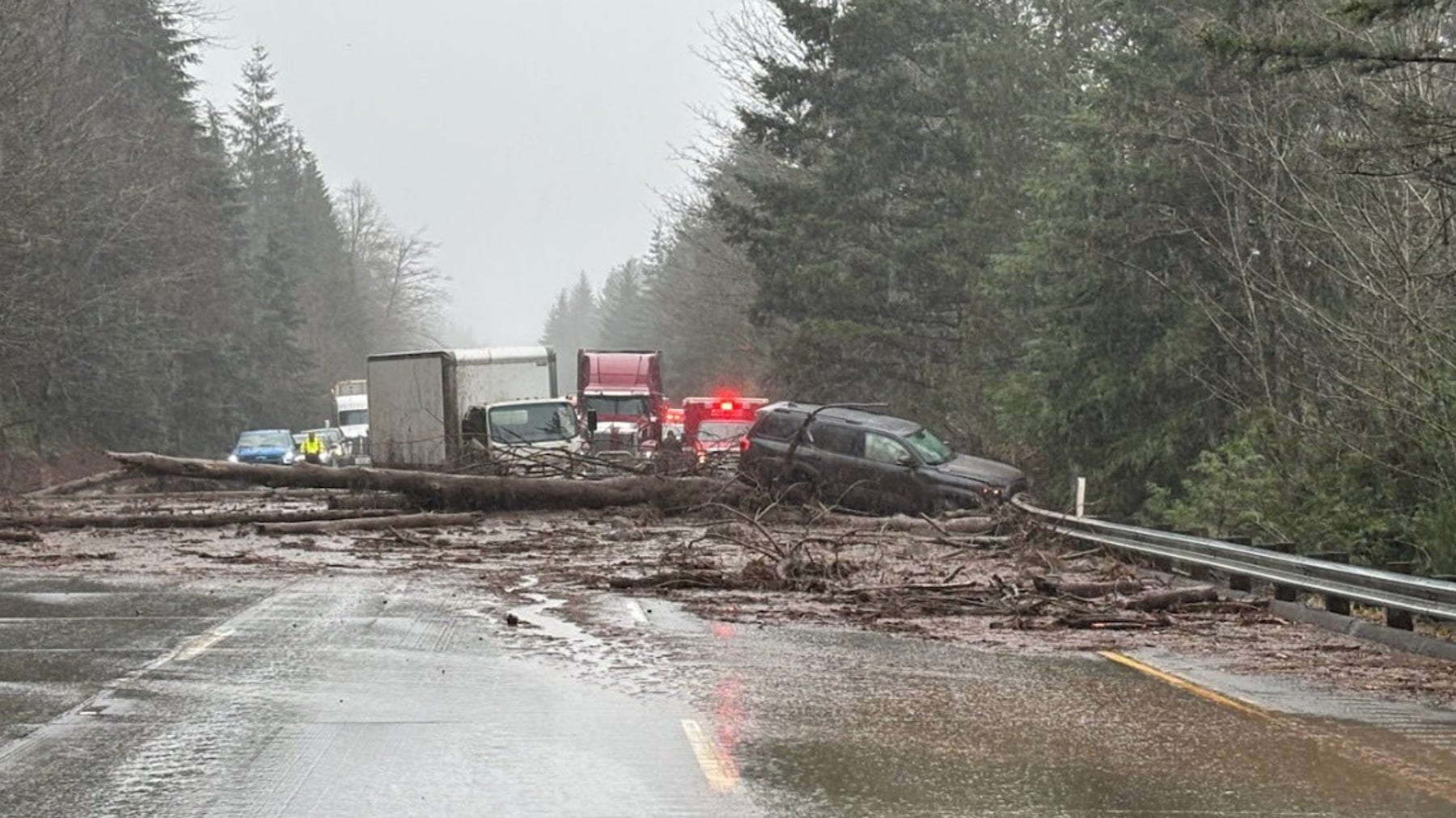 Landslide risks elevated in WA during atmospheric river event