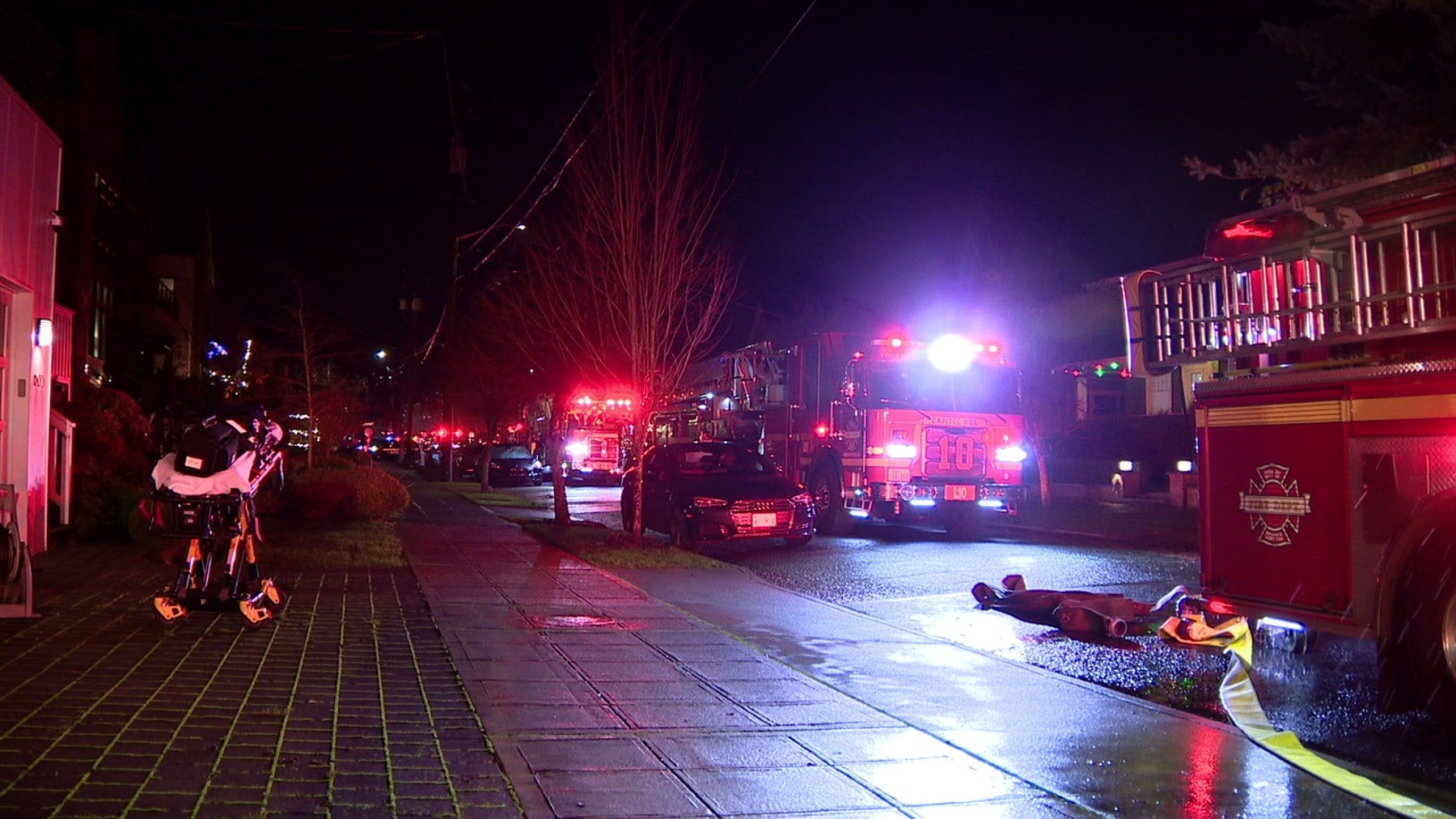 Power lines spark large house fire in Seattle's Central District