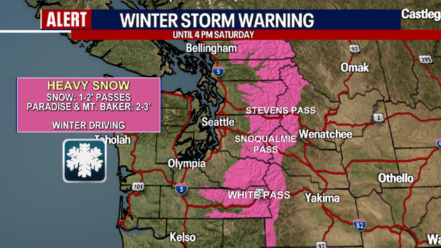 Seattle weather: Rain, mountain snow and minor flooding possible this weekend