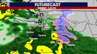 Seattle Weather: Rain break Tuesday morning, increasing showers by afternoon