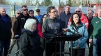 Gov. Ferguson, WA senators tour Mount Vernon’s flood wall after atmospheric river