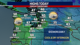 Seattle weather: Break from the rain through Wednesday