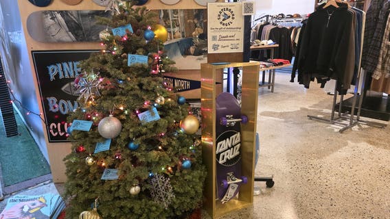 Seattle shop collects donations to give kids skateboards this holiday season