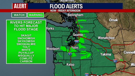 Seattle weather: Round two of heavy rain, wind hits Tuesday