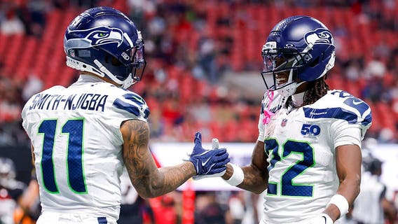Rashid Shaheed scores 100-yard kickoff return TD and Seattle Seahawks blow away Falcons 37-9