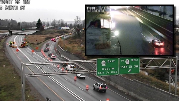 WA officials shut down 6-mile stretch of SR-167 due to standing water