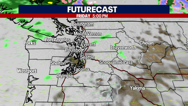 Seattle weather: Drier skies Friday, some rivers remain above flood stage