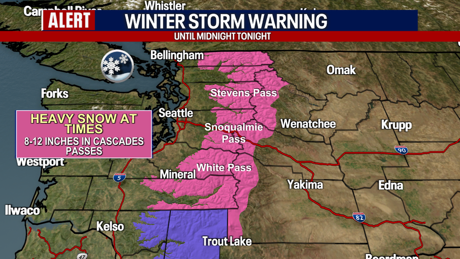 Winter storm warning through the night.
