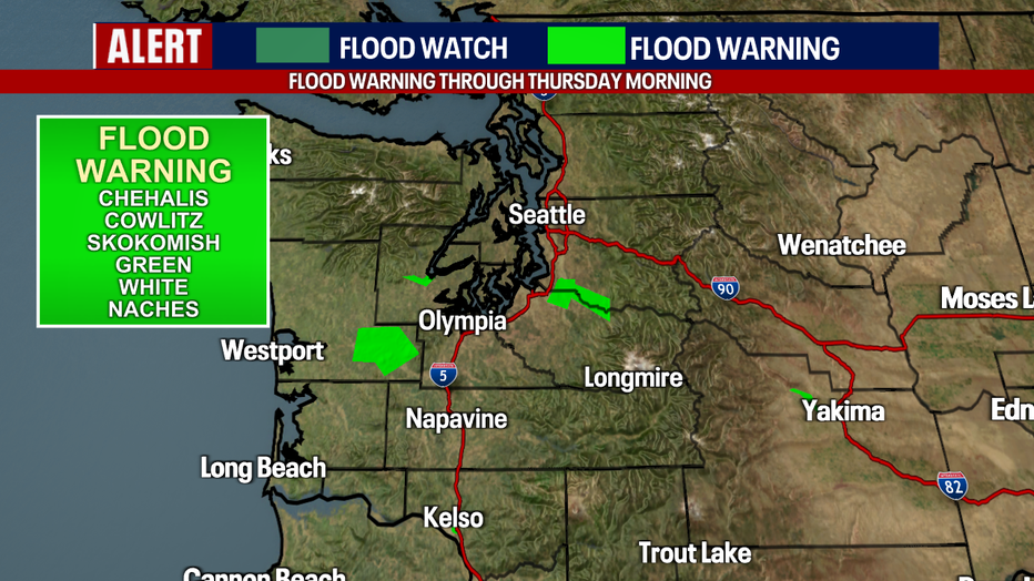 Some rivers still running high in our region . 