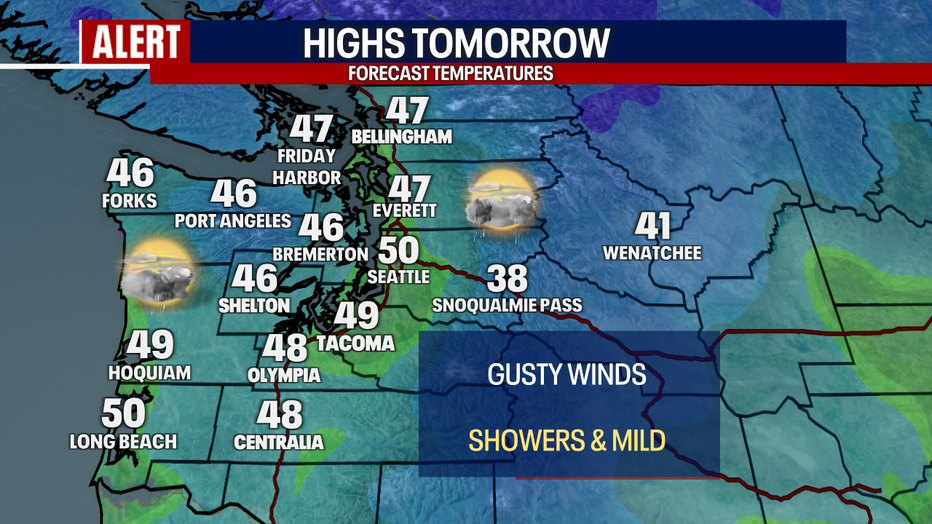 Tomorrow's highs
