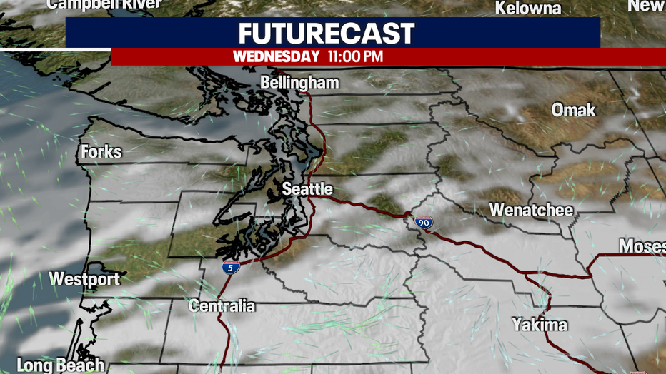 A few clouds around for News Year's Eve.