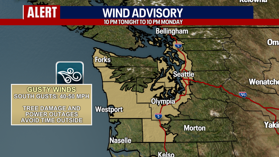 Wind Advisory for Western Washington.