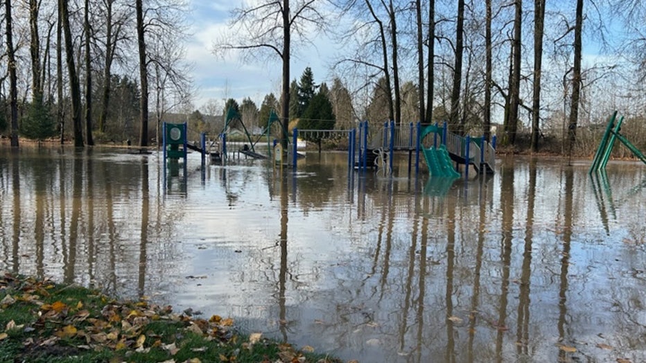Isaac Evans Park closed due to flooding