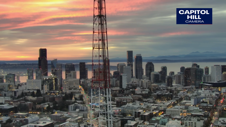 Sunset picture from Capital Hill camera. 