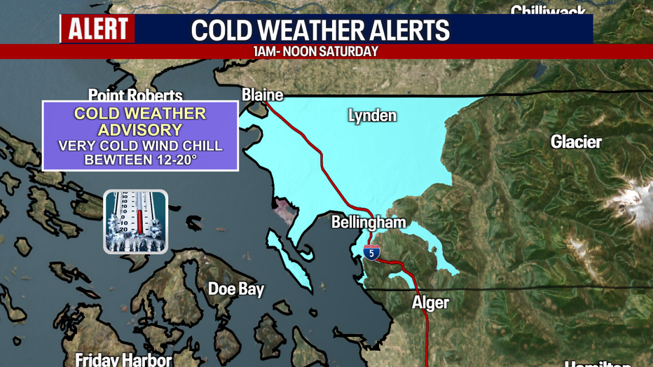 Cold night in Whatcom County.