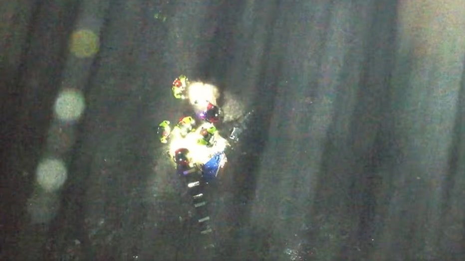 On Monday at around 8:30 p.m., deputies with the Snohomish County Sheriff's Office and crews from Snohomish County Fire District 5 responded to two campers who needed to be rescued due to flooding. Authorities said the incident occurred near the corner of Croft Avenue and 7th Street along the Skykomish River. Deputies deployed drones to guide fire personnel, who successfully rescued the campers using a watercraft.