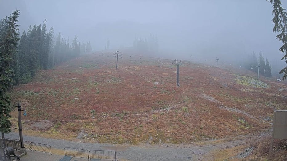 The atmospheric river passing over western Washington is not doing any favors for ski resorts. Skiers and snowboarders may have to wait even longer for opening day announcements. According to Ski Central’s 10-year average dates, the Summit at Snoqualmie typically opens around Dec. 12. Webcams from the resort show that the slopes have lost much of their progress in building a solid snow base. As of Thursday, Dec. 11, only patches of snow remain at mid-mountain at Alpental, along with piles of wet, soggy machine-made snow on Snoqualmie’s beginner hill.