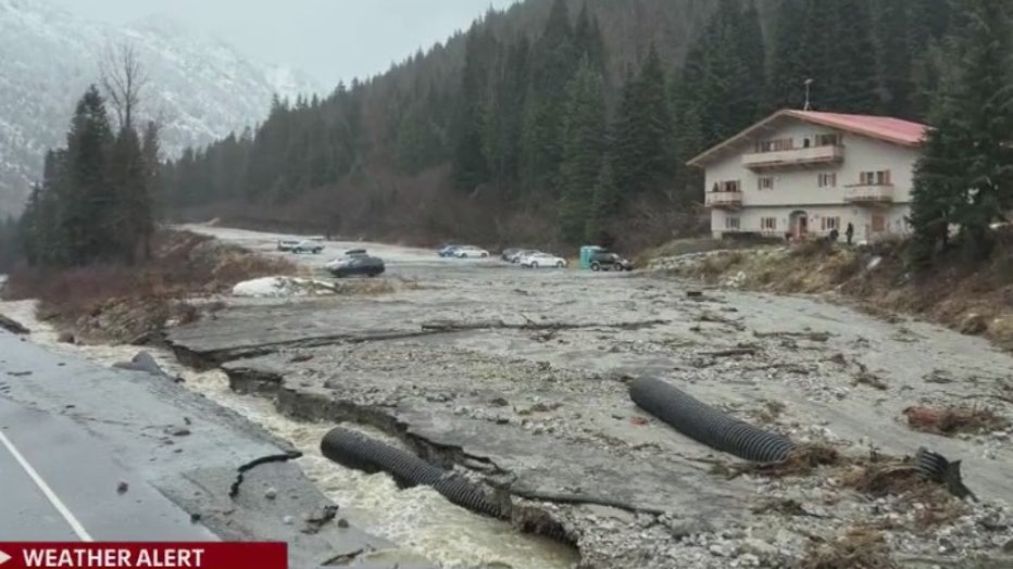According to WSDOT, east and westbound US-2 is closed from milepost 50 near Skykomish to milepost 99 at Leavenworth due to rocks, trees and mud over the roadway in multiple locations. There are no detours available and no estimated time of reopening.