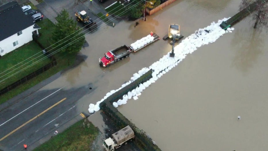 Pacific Levee Breach drone footage