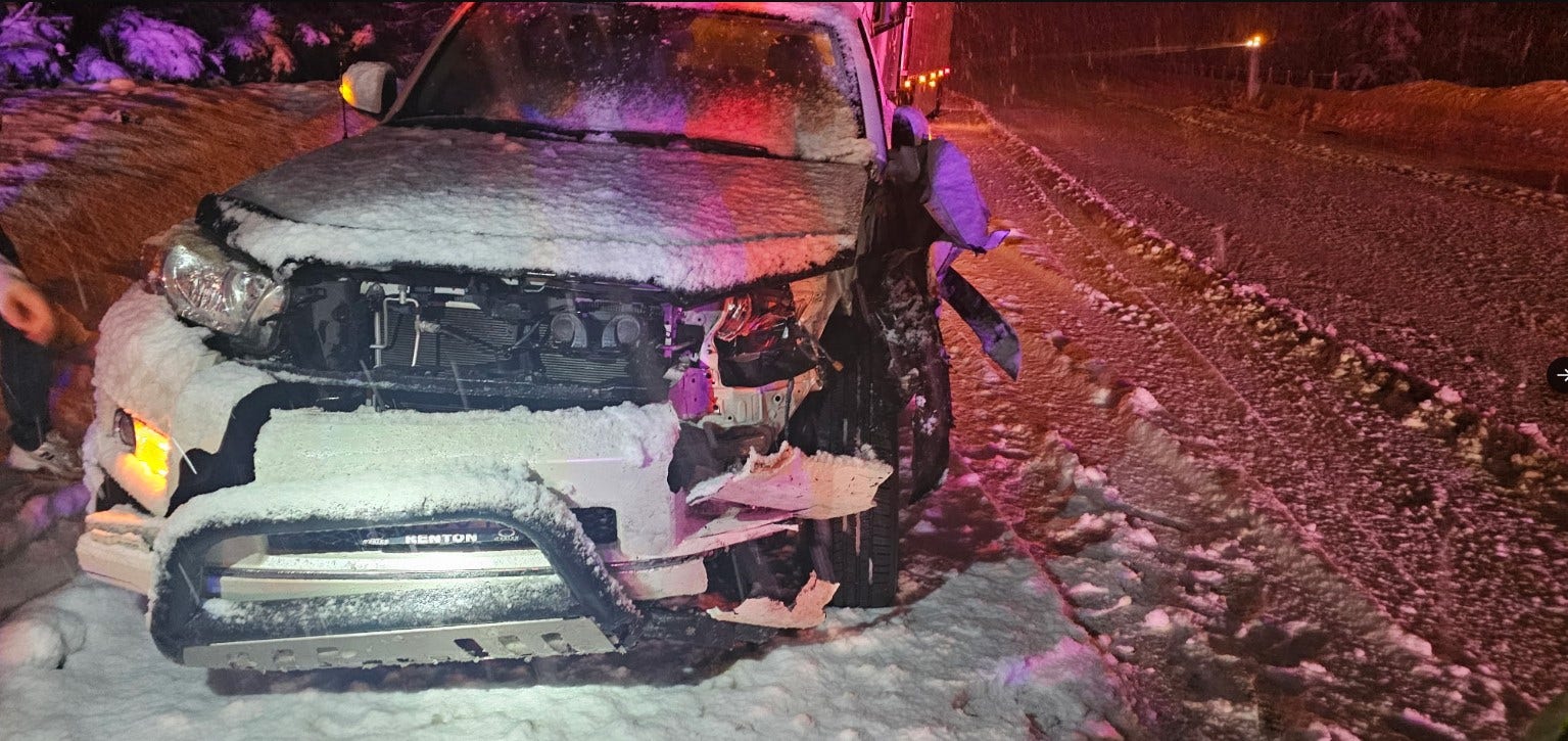 Extreme winter weather, crashes cause delays on WA highways