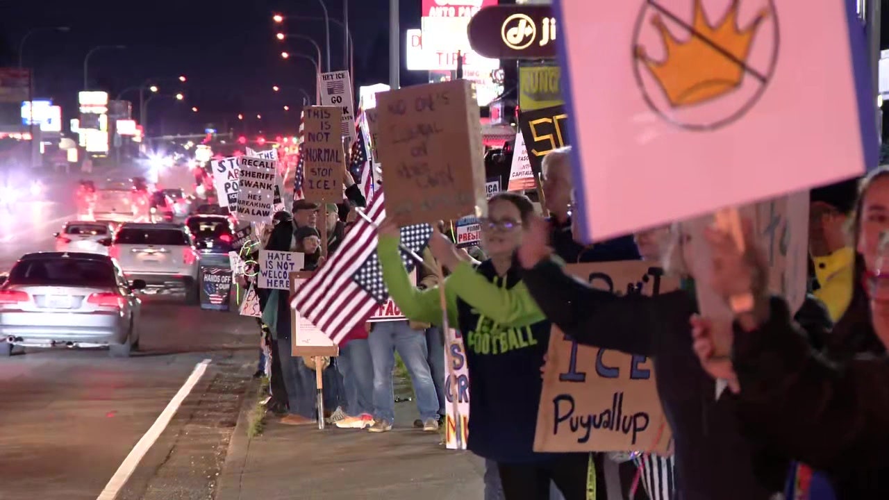 Puyallup, WA protesters rally over ICE shooting, sheriff’s remarks