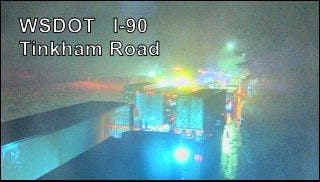 Multiple crashes close eastbound I-90 near North Bend