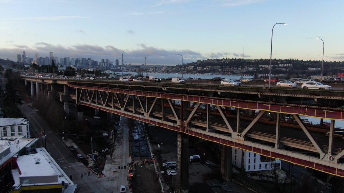 Seattle Revive I-5 Milestone: Northbound Ship Canal Bridge lanes set to reopen by early November