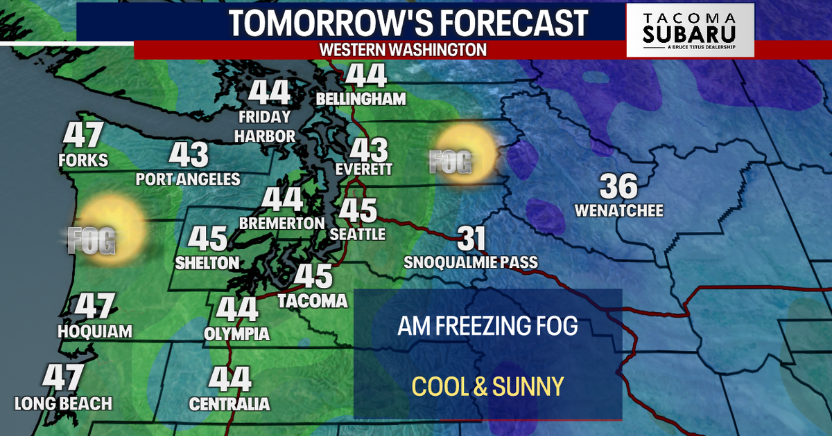 Seattle weather: Frosty start Friday, afternoon sunshine