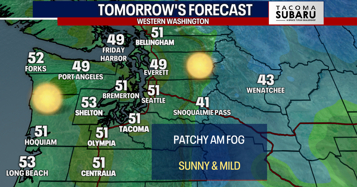 Seattle weather: More sunshine Friday with highs in the 50s