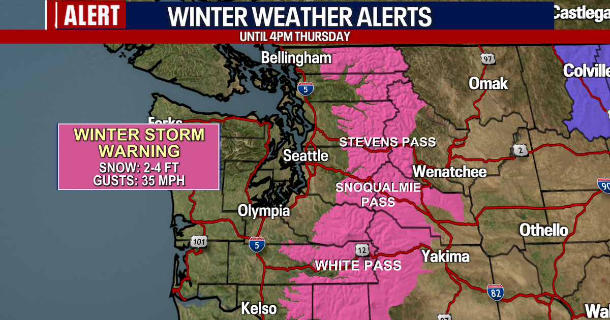 Heavy mountain snow, lowland rain and breezy Wednesday | FOX 13 Seattle