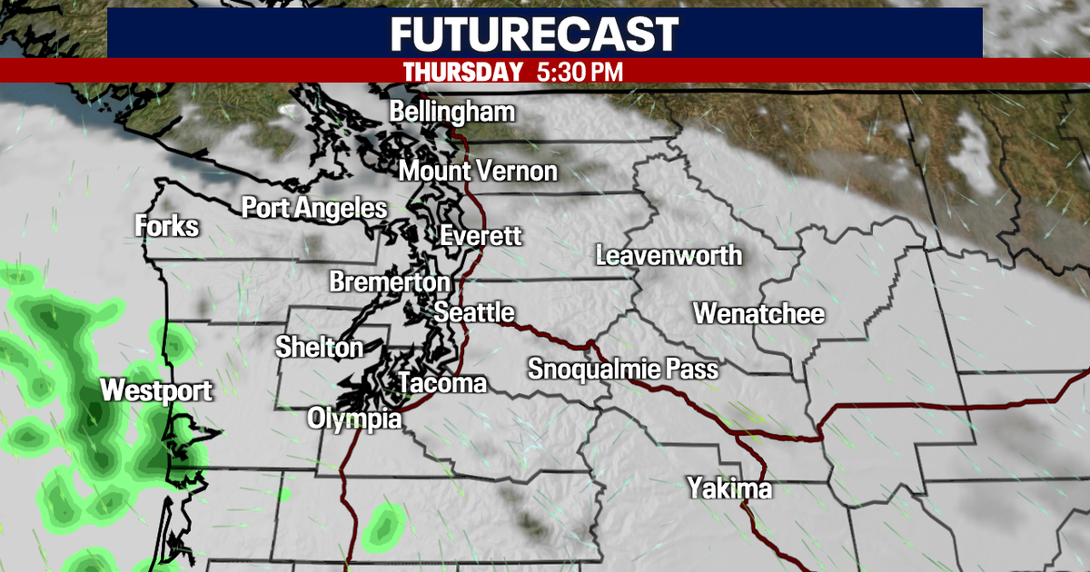 Seattle weather: More clouds with coastal sprinkles Thursday