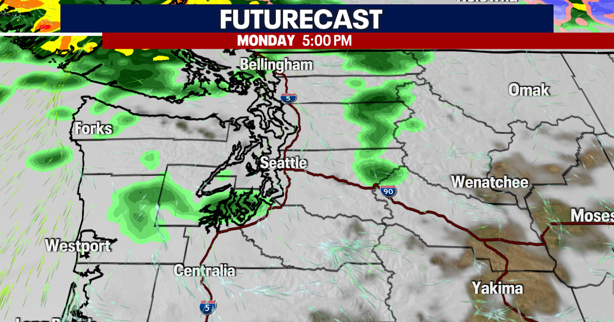 Seattle weather: Drier skies by Monday night