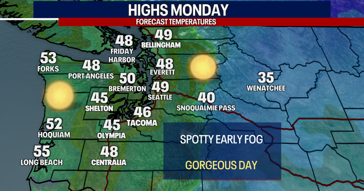 Seattle weather: Foggy, dry and sunny ahead