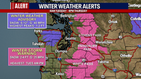 Seattle weather: Widespread rain, gusty winds and heavy mountain snow Tuesday