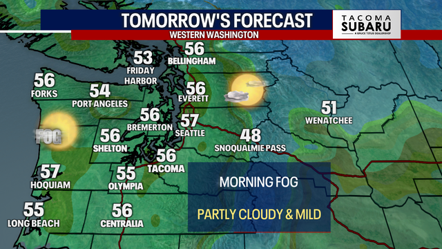 Seattle weather: Dry and mild weather for work week